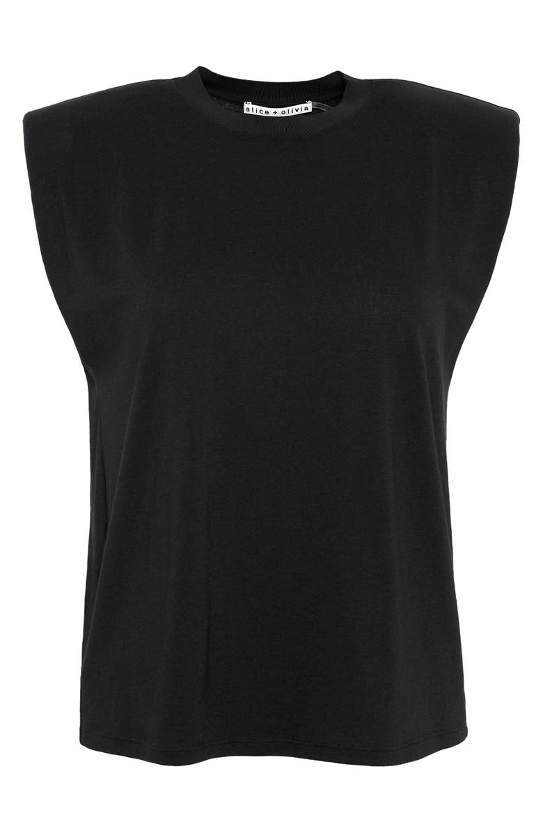 Alice + Olivia Braxton Padded Sleeveless T-Shirt, Alternate, color,
