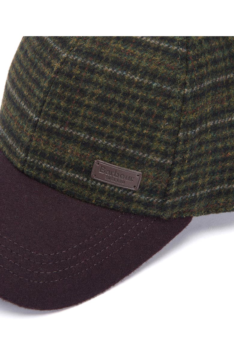 Barbour Clyde Plaid Adjustable Tweed Baseball Cap, Alternate, color, Brown/Olive Plaid