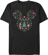 Mickey & Friends Men's Mickey & Friends Christmas Silhouette Graphic T-Shirt