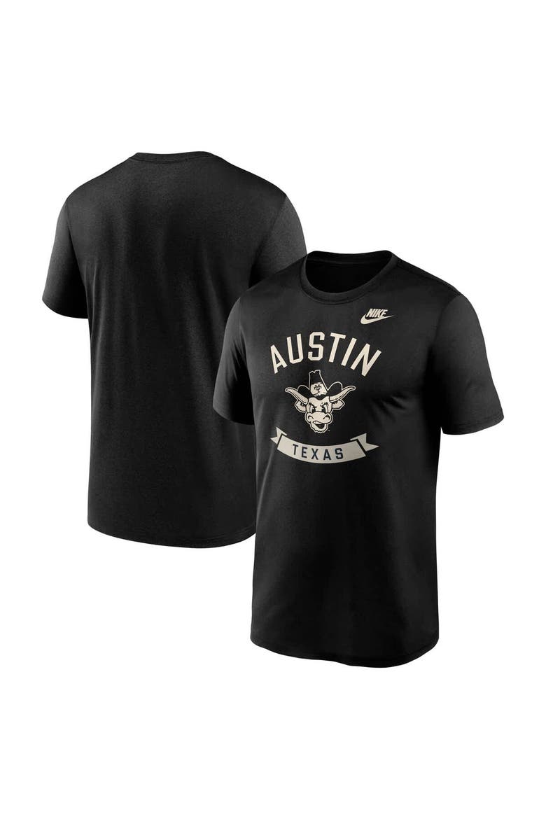 Men's Nike Black Texas Longhorns Fashion Hometown Legend Dri-FIT T-Shirt, Main, color, Black