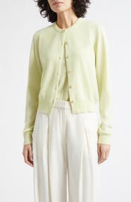 Johnstons of Elgin Iris Cashmere Crewneck Cardigan