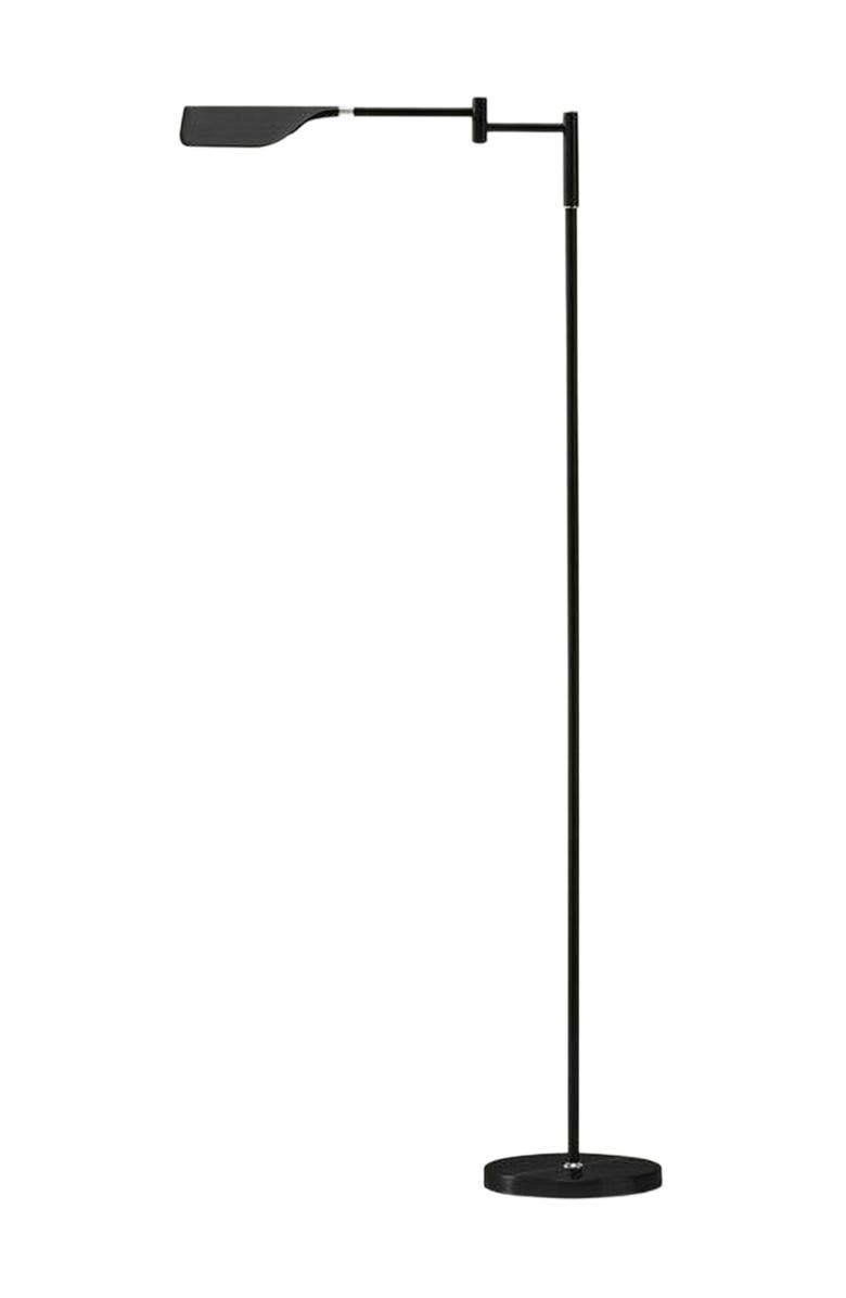 Brightech Leaf 53" Industrial LED Task Floor Lamp with Metal Empire Shade, 3-Way Dimming, Main, color, Classic Black