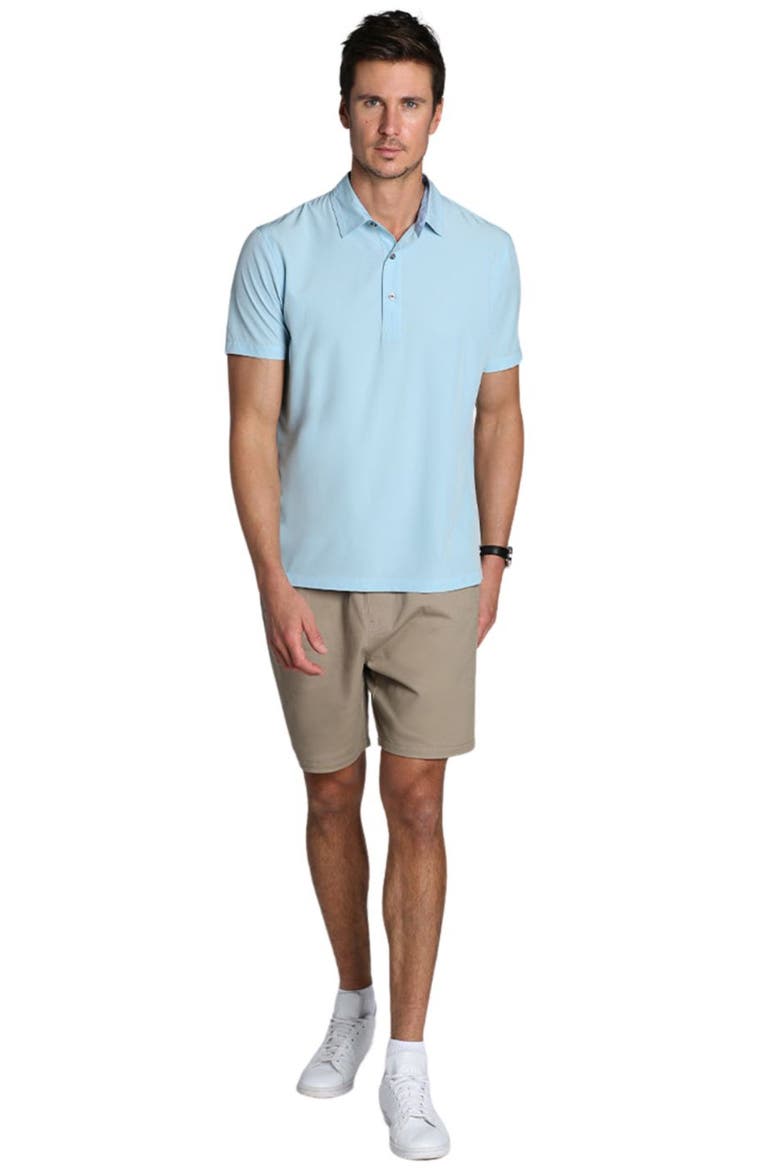 Gravityless Performance Polo, Alternate, color, BLUE