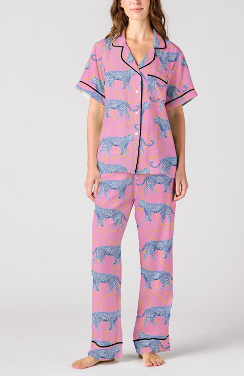 Cosmic Cheeta Pajama Pants Set main image 1
