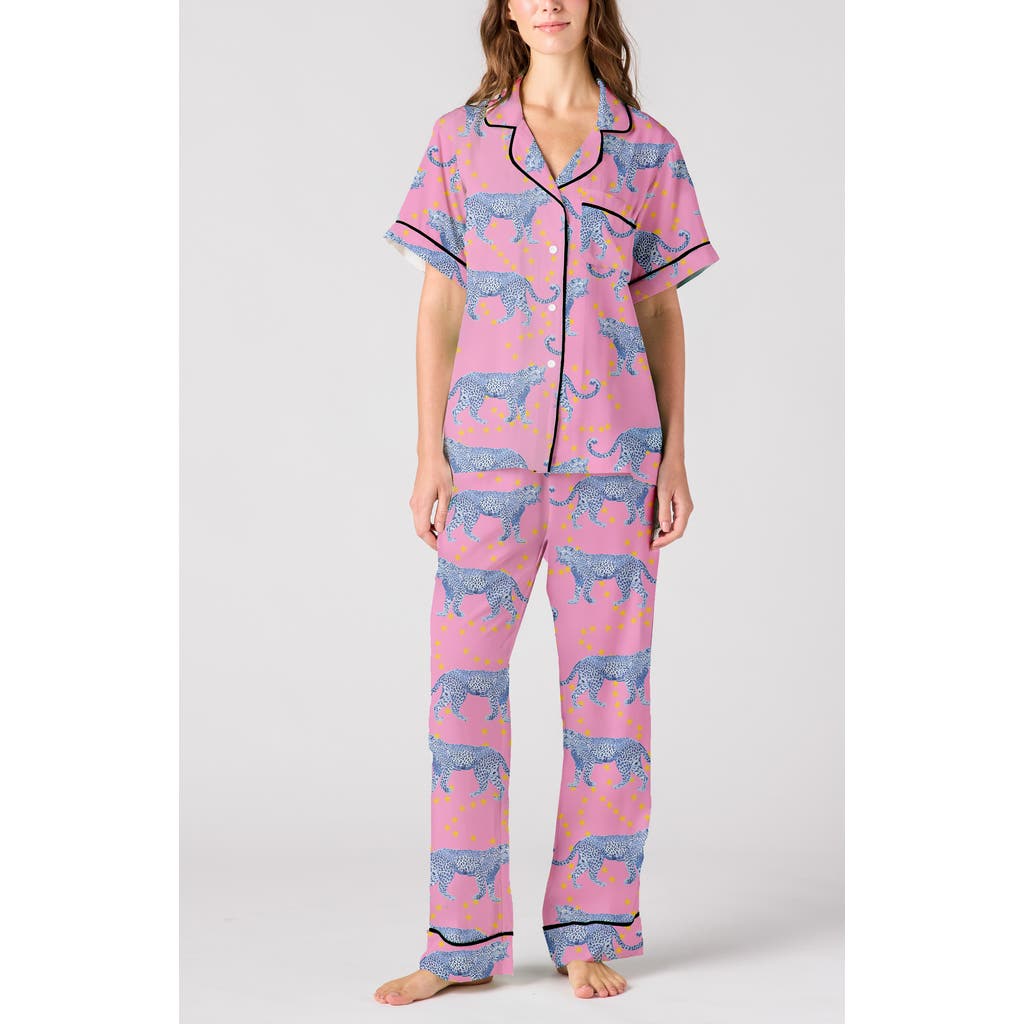 Katie Kime Cosmic Cheetah Pant Set In Multi