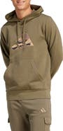 adidas Camo Logo Fleece Graphic Hoodie