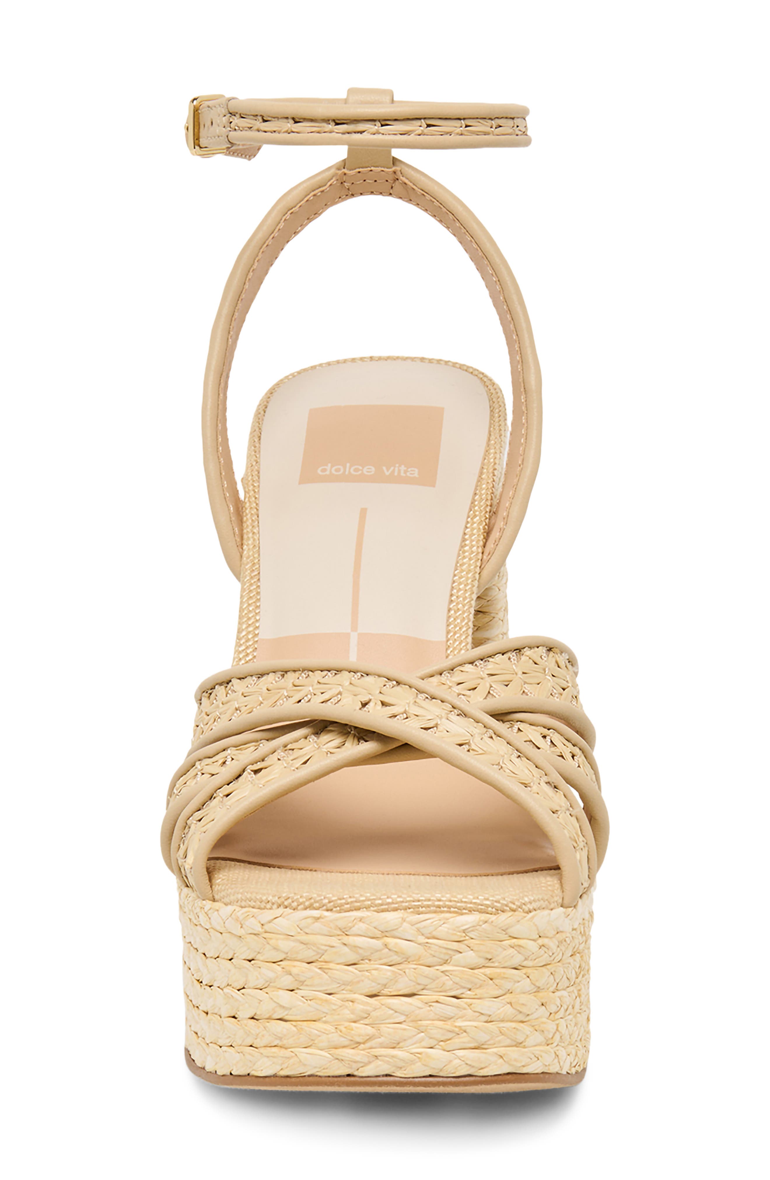 Danila Piped Platform Sandal, Alternate, color, NATURAL CROSS HATCH RAFFIA