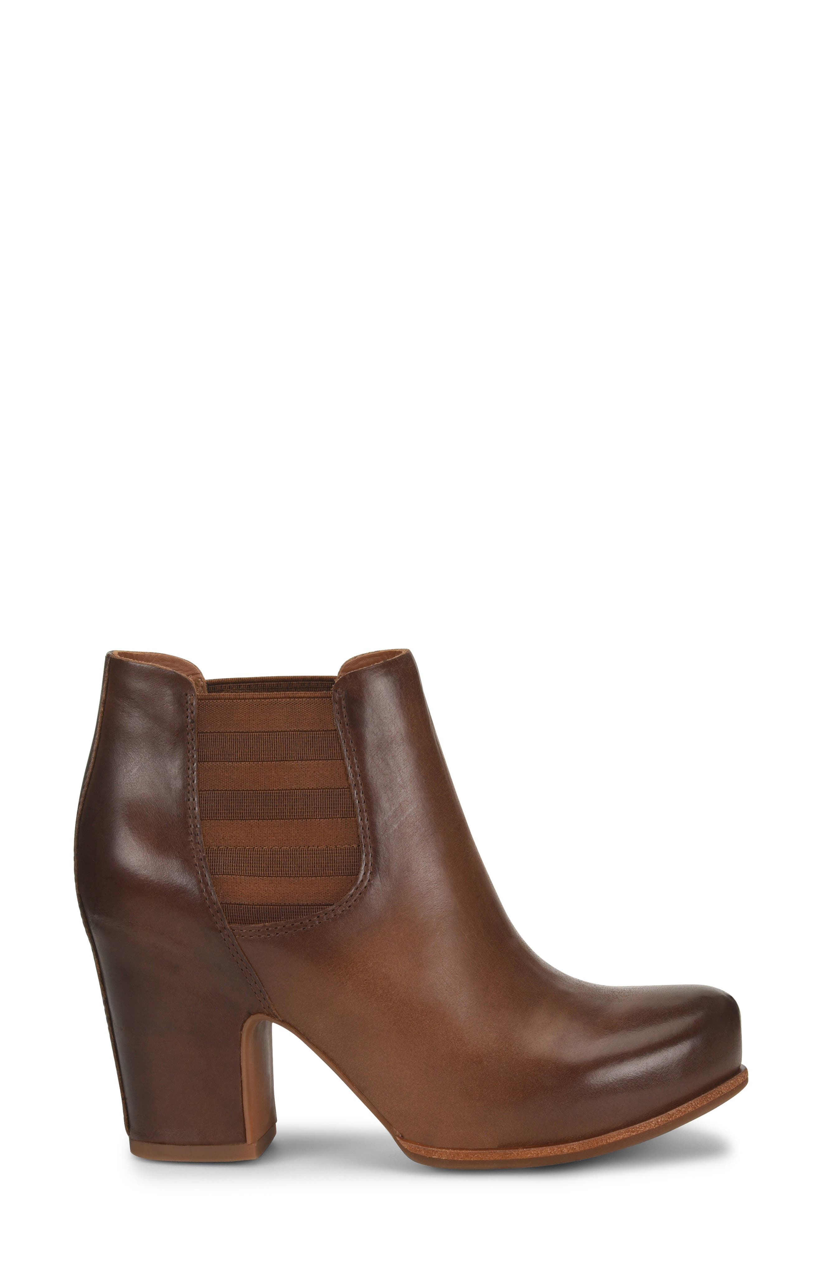 Shirome Bootie, Alternate, color, BROWN LEATHER