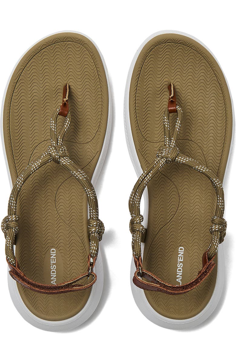 Lands' End All Day Rope Sandals, Alternate, color, Khaki