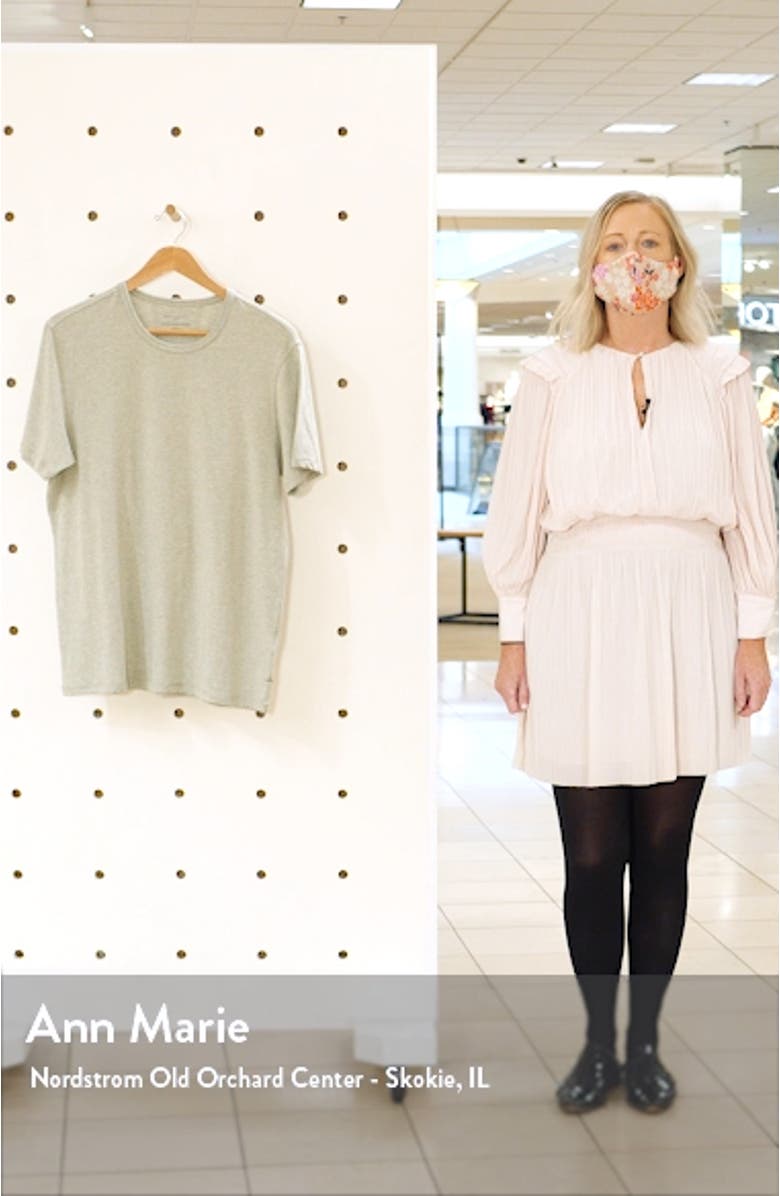 Stretch Cotton & Modal Crewneck T-Shirt, sales video thumbnail