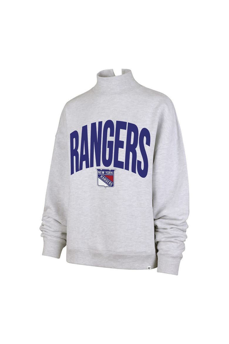 Women's '47  Heather Gray New York Rangers Subtle Muse Sweatshirt, Alternate, color, Heather Gray