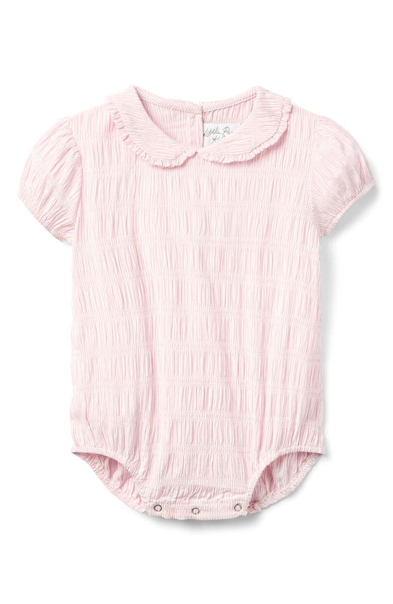 Little Paper Kids Laney Bubble Romper, Main, color, Soft Rose Stripe