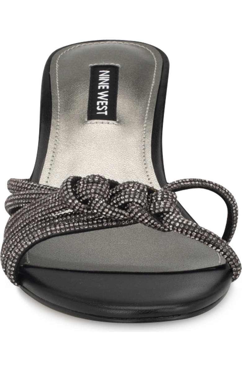 Nine West Glitzy Kitten Heel Slide Sandal, Alternate, color,