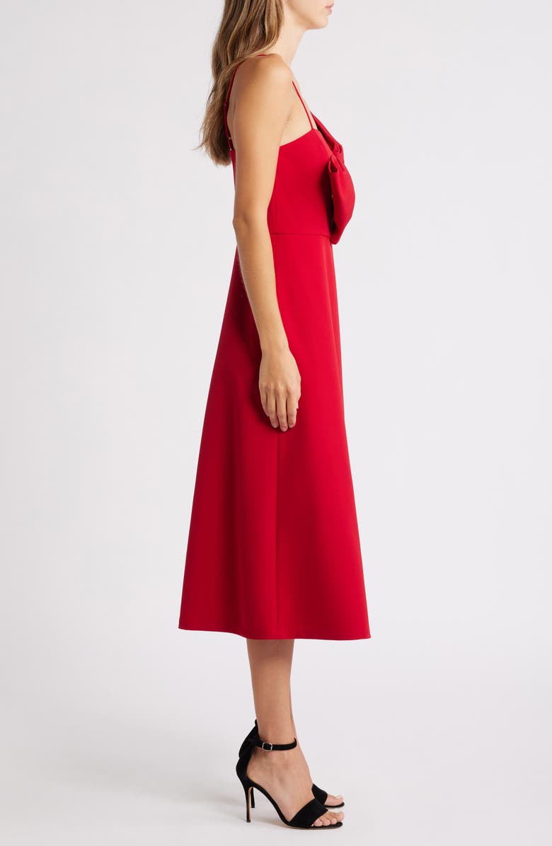 Anne Klein Bow Bodice Midi DRess, Alternate, color, 