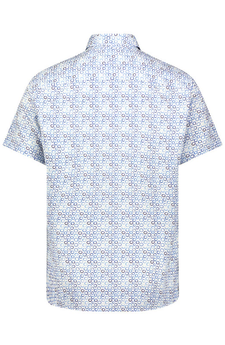 Luchiano Visconti Dots Print Short Sleeve Shirt, Alternate, color,