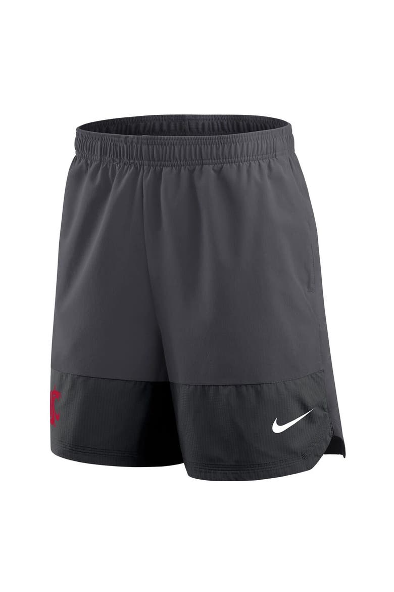 Men's Nike Anthracite Washington State Cougars 2025 Sideline Performance Shorts, Alternate, color, Anthracite