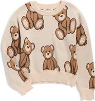 MARGAUX AND LEXI Kids' Teddy Bear Sweater
