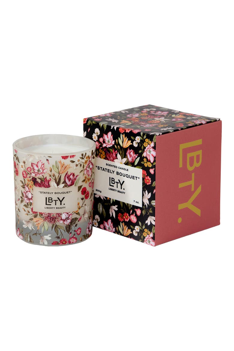 Stately Bouquet Scented Candle, Alternate, color, NO COLOR