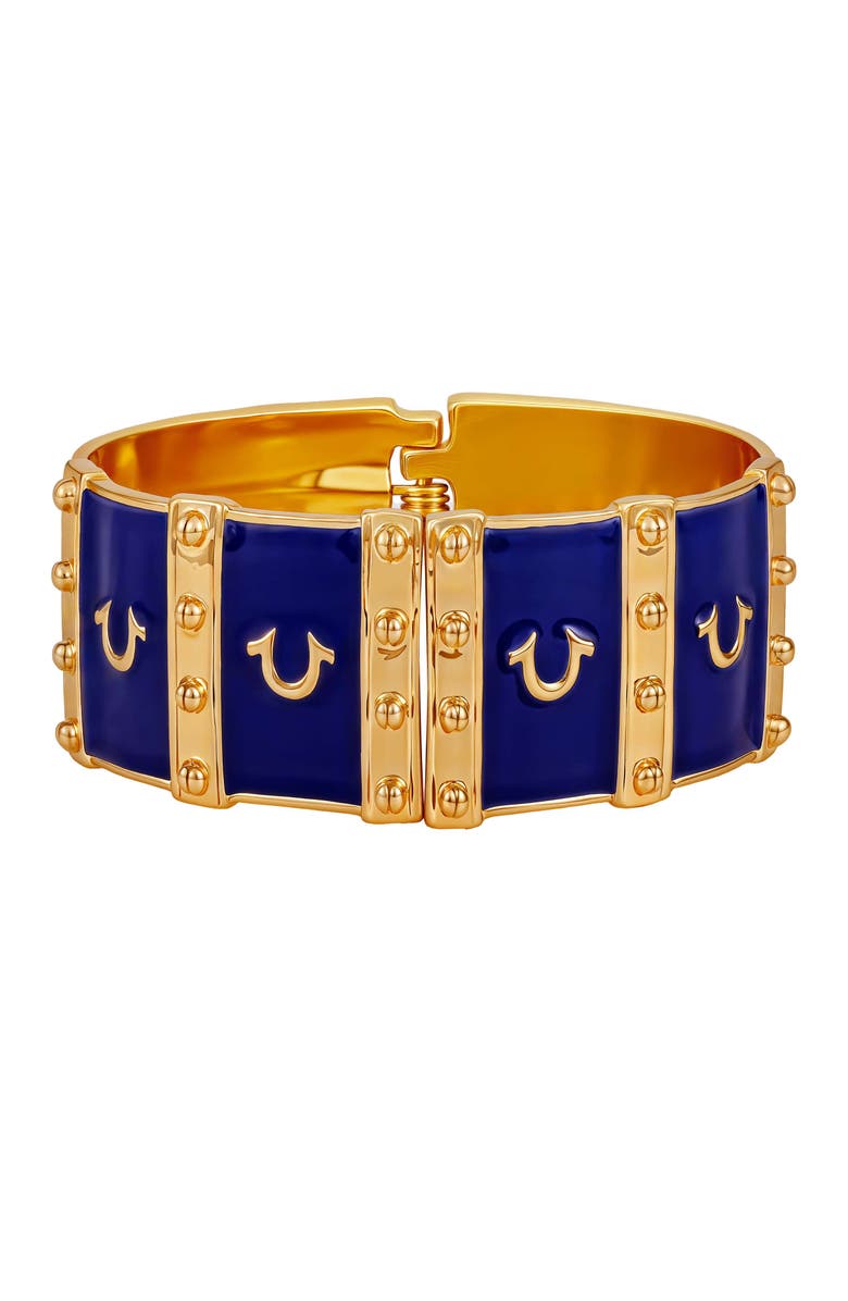 True Religion Statement cuff bracelet, Main, color, Goldtone