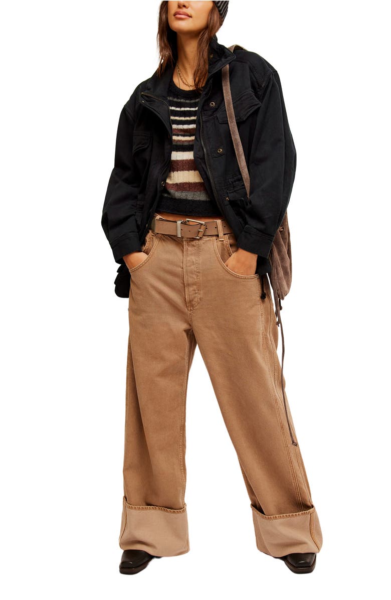 Free People Arya Cotton Twill Utility Jacket, Alternate, color,