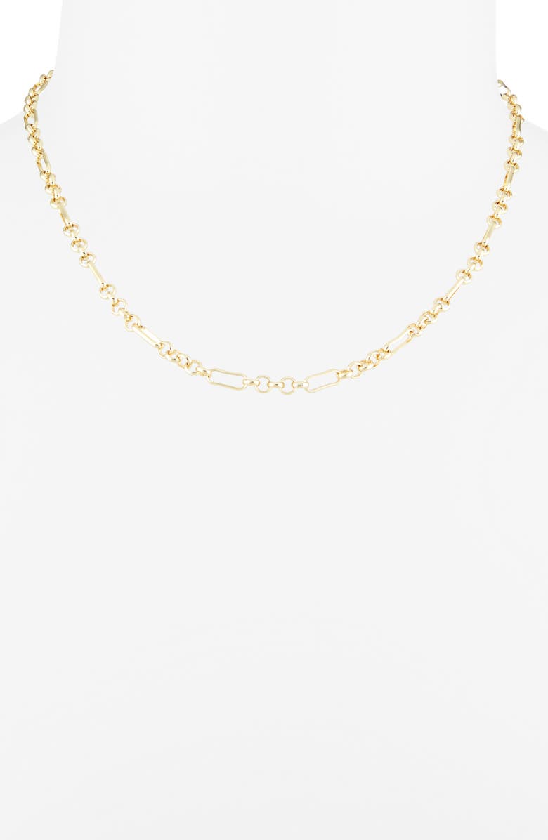 NORDSTROM RACK Open Link Chain Necklace, Alternate, color, Gold