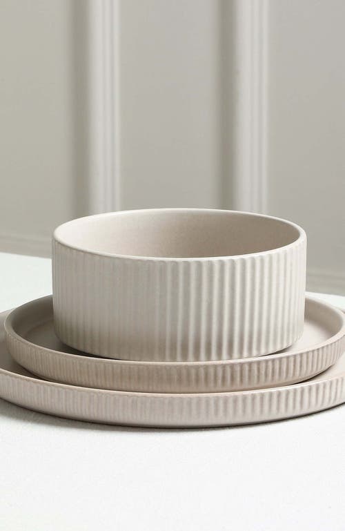 Stone Lain Haven Stoneware 4-piece Bowl Set In Neutral