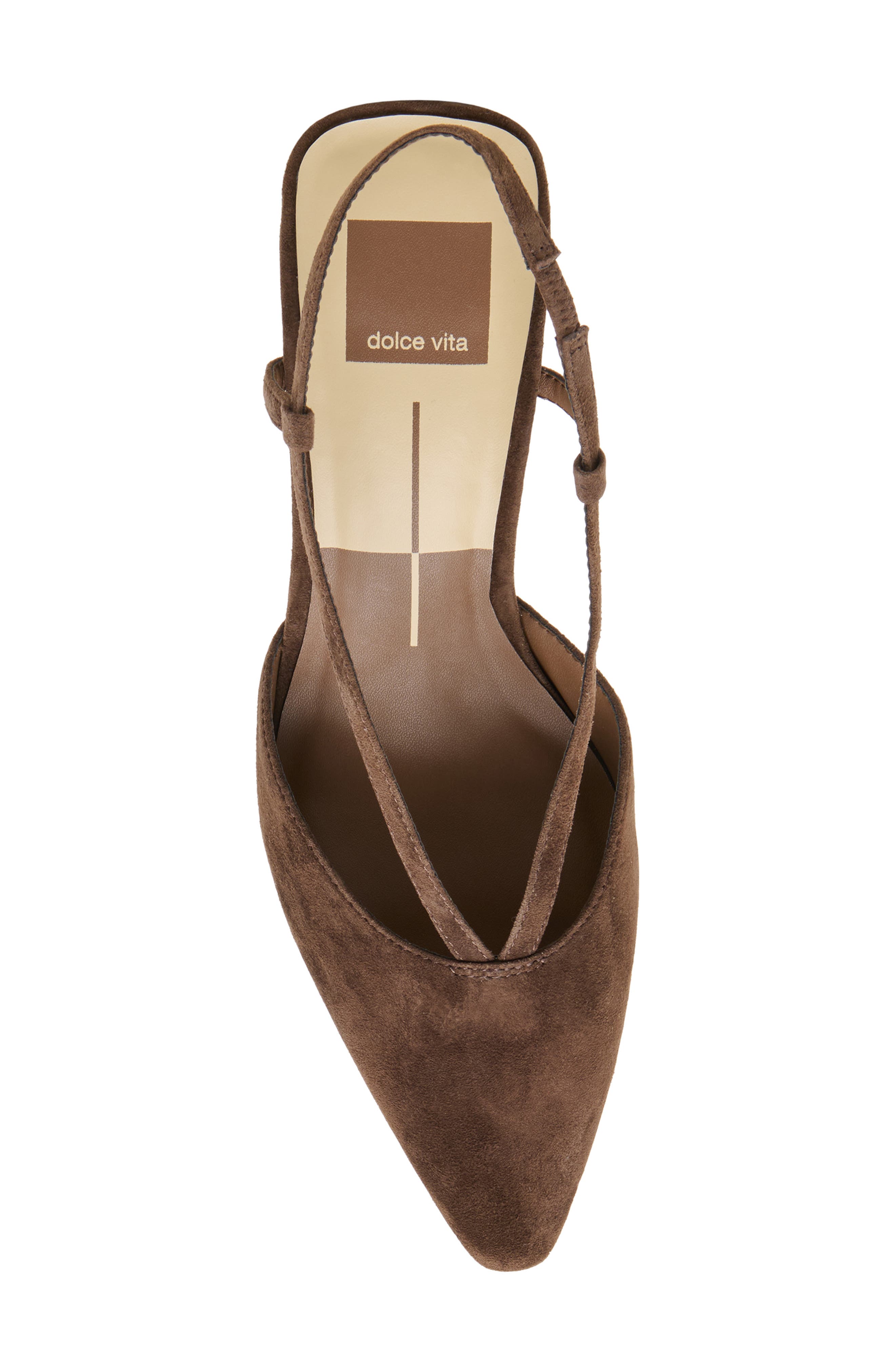 Dolce Vita Ginay Slingback Pump, Alternate, color, Dark Brown Suede