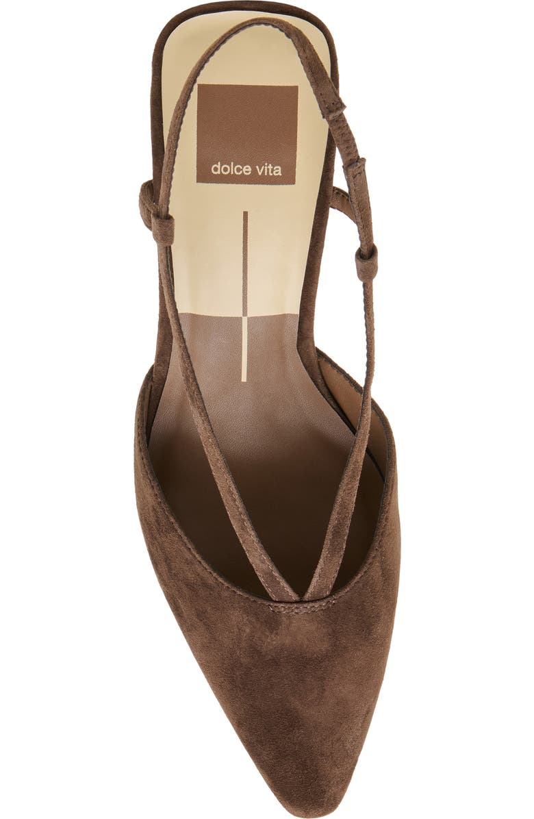 Dolce Vita Ginay Slingback Pump, Alternate, color, Dark Brown Suede