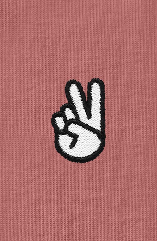 DALIX DALIX WOMENS PEACE SIGN JERSEY RELAXED TEE 