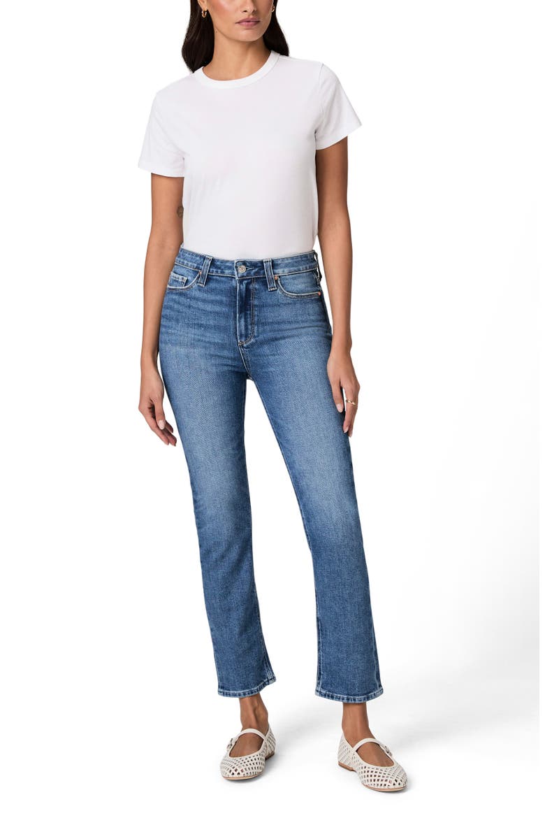Cindy High Waist Ankle Straight Leg Jeans, Alternate, color, MONACO MIST