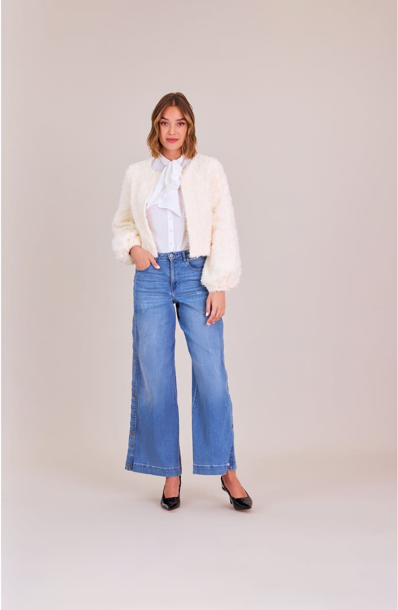 Anne Fontaine Flore Jackets, Alternate, color, Moon White