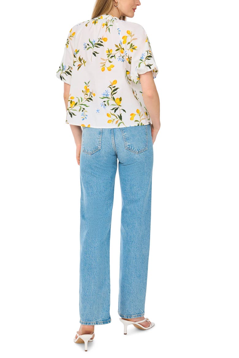 Print Cotton Top, Alternate, color, ULTRA WHITE