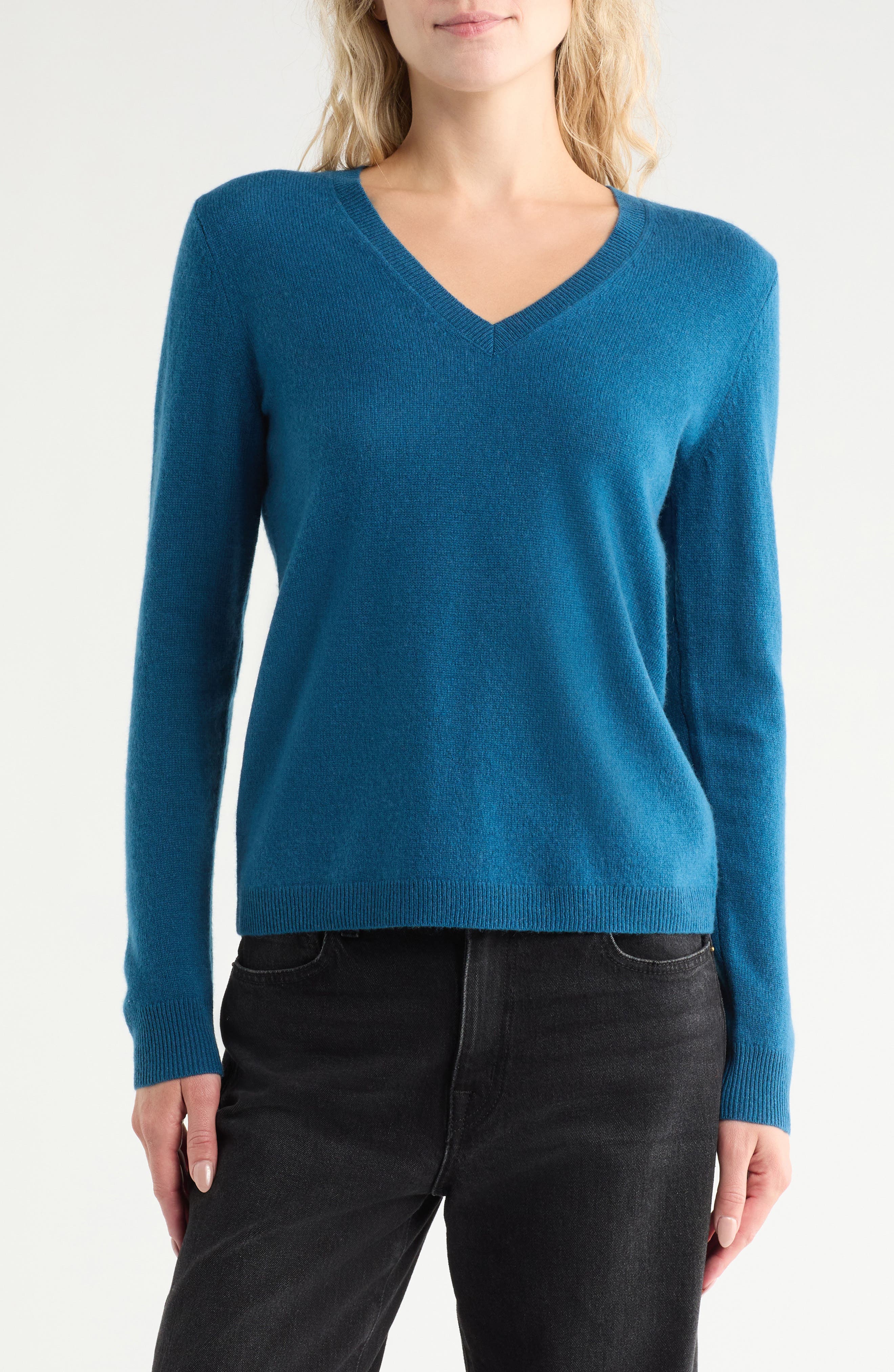 Nordstrom Cashmere V-Neck Sweater