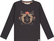 Stains and Stories by Babyface Leopard Graphic Long Sleeve Shirt