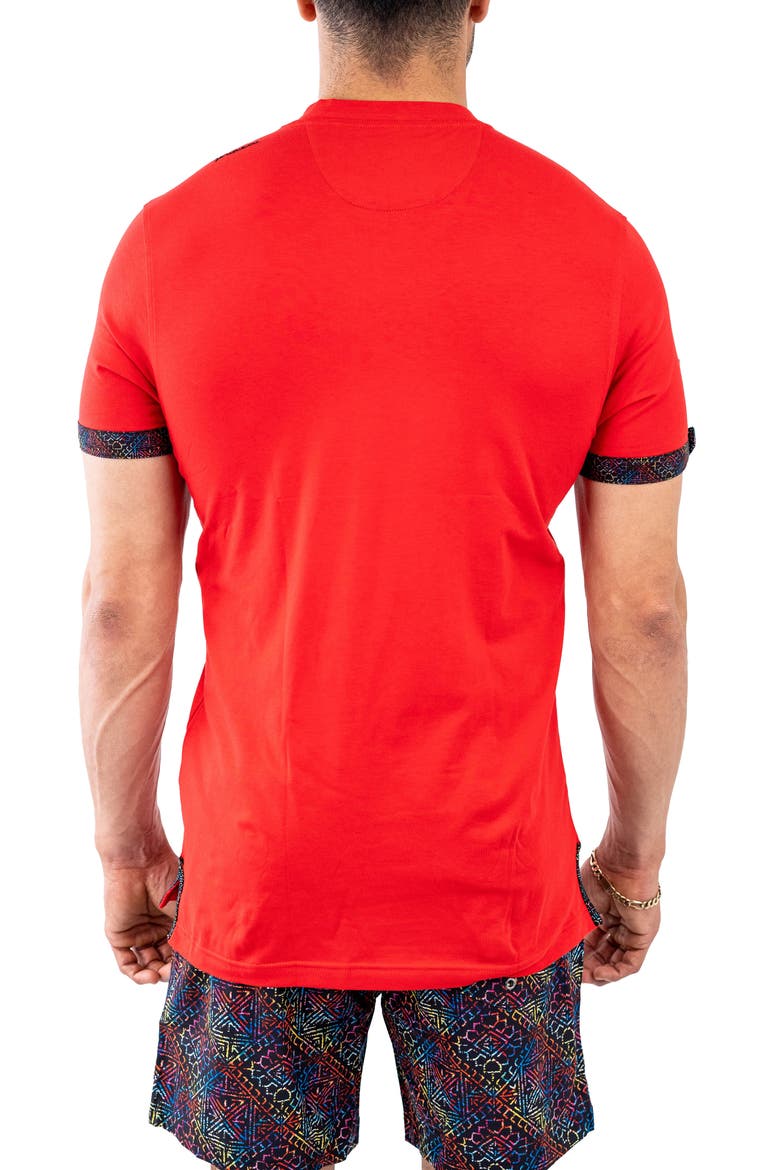 Vivaldi V-Neck T-Shirt, Alternate, color, RED