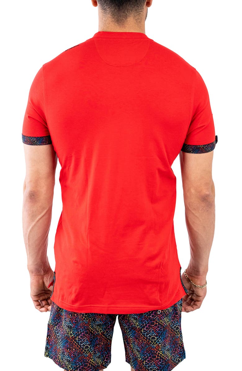 Maceoo Vivaldi V-Neck T-Shirt, Alternate, color, Red