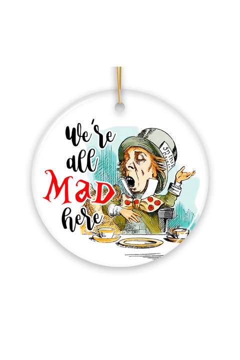 Mad Hatter Tea Party Ceramic Ornament