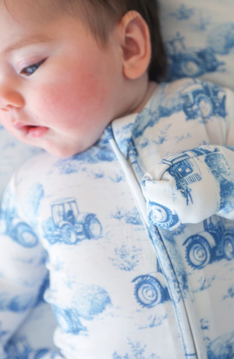 Posh Peanut Fitted Convertible One-Piece Pajamas, Alternate, color, Dark Blue