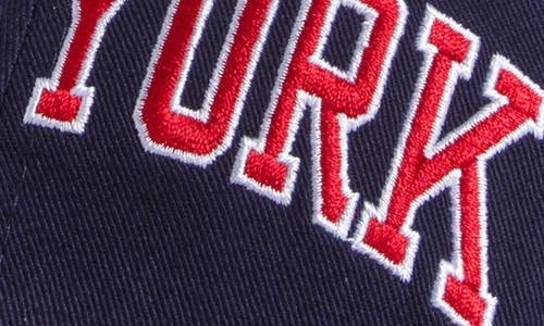 Sporty And Rich Sporty & Rich New York Embroidered Baseball Cap In Navy