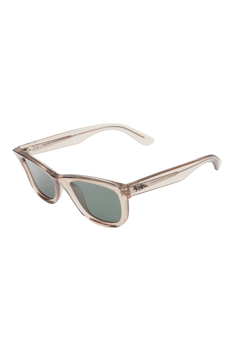 Wayfarer Reverse 50mm Square Sunglasses, Alternate, color, DARK GREEN
