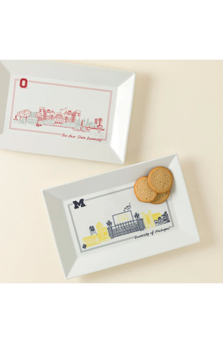 Uncommon Goods College Cityscape Tray, Main, color, Clemson University