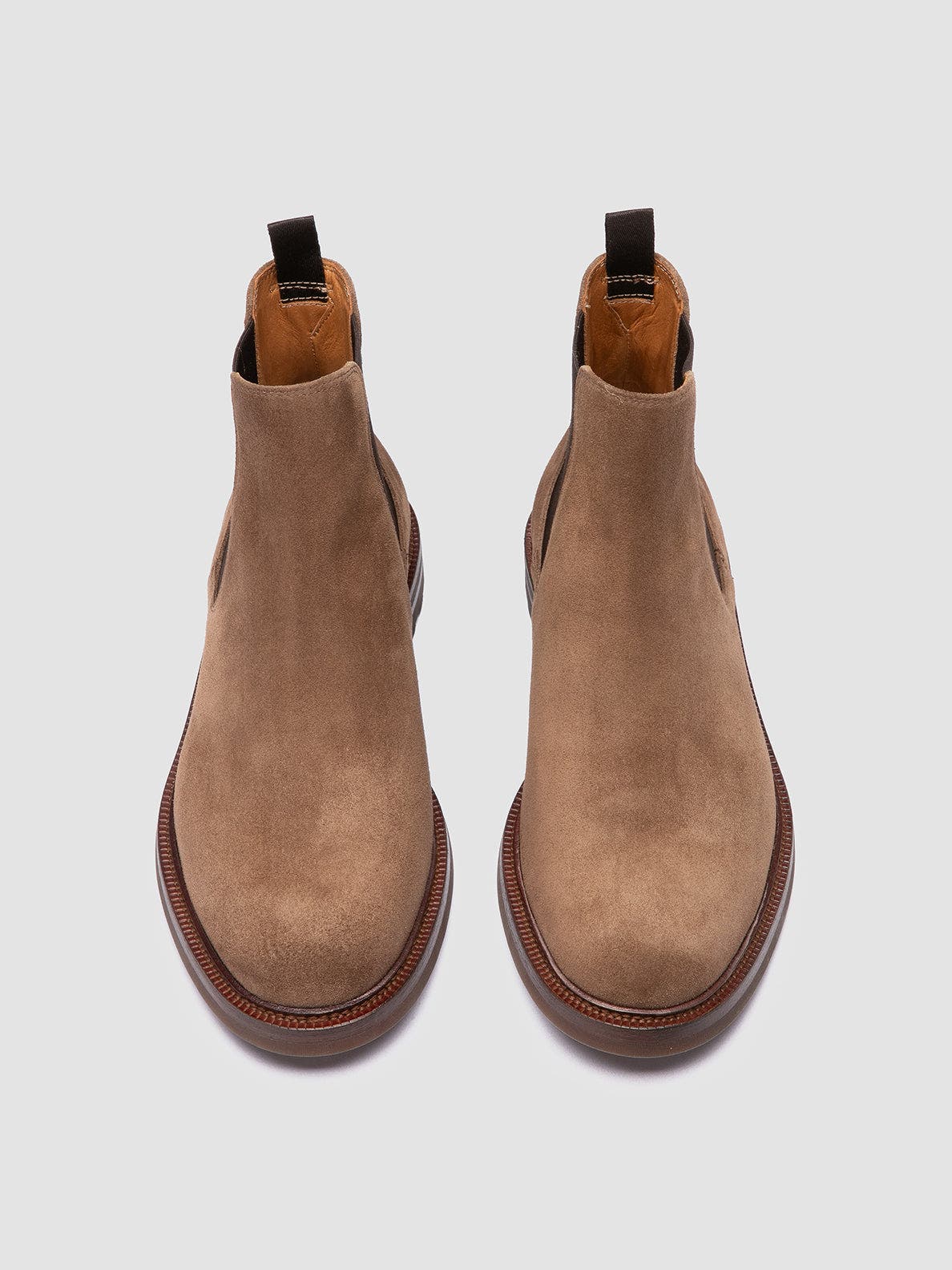 Officine Creative Aston Flexi 004 Suede Chelsea Boots, Alternate, color, Taupe