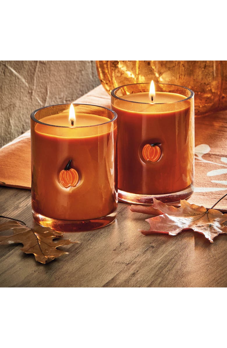 tag Pumpkin Spice Scented Candle for Thanksgiving Decor, Alternate, color, Orange