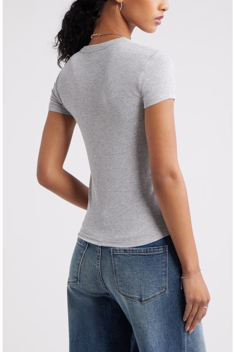 Rib T-Shirt, Alternate, color, GREY SOFT HEATHER