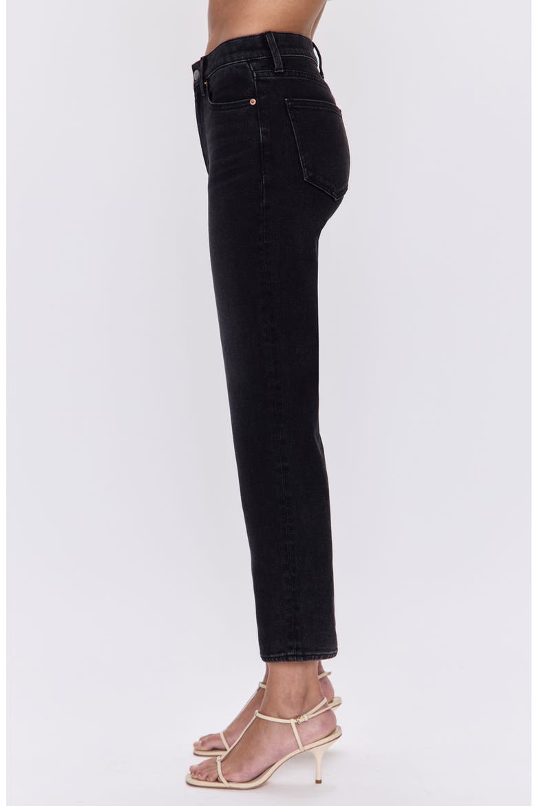 Charlie High Waist Ankle Straight Leg Jeans, Alternate, color, DARK MIDNIGHT