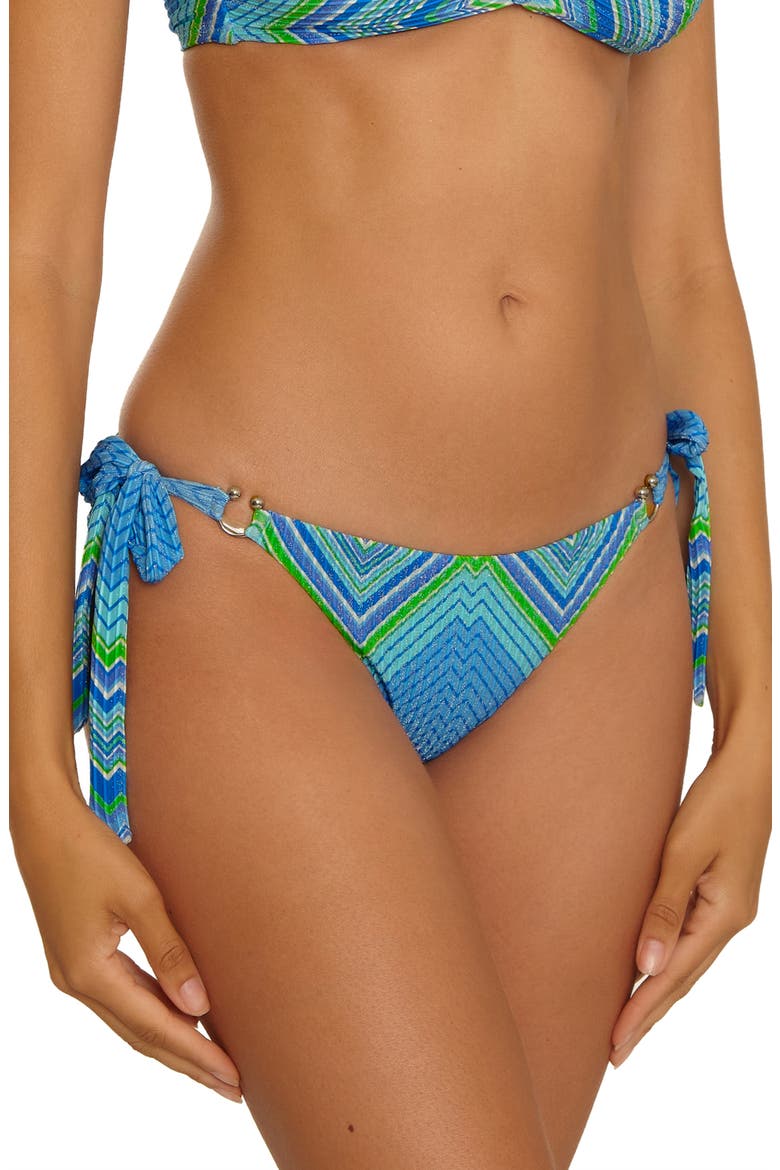 Side Tie Bikini Bottoms, Alternate, color, MULTI
