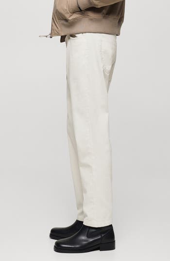 Regular Fit Straight Leg Corduroy Pants