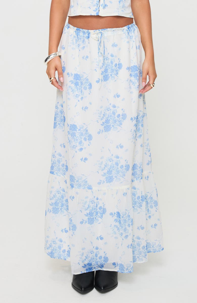 Princess Polly Modern Floral Maxi Skirt, Main, color, 