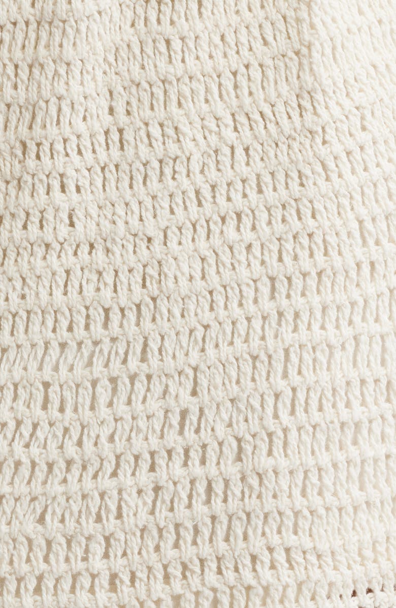 Rip Curl Neon Isles Crochet Skirt, Alternate, color, Cream