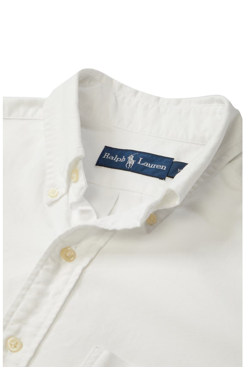 Big Button-Down Oxford Shirt, Alternate, color, BSR WHITE